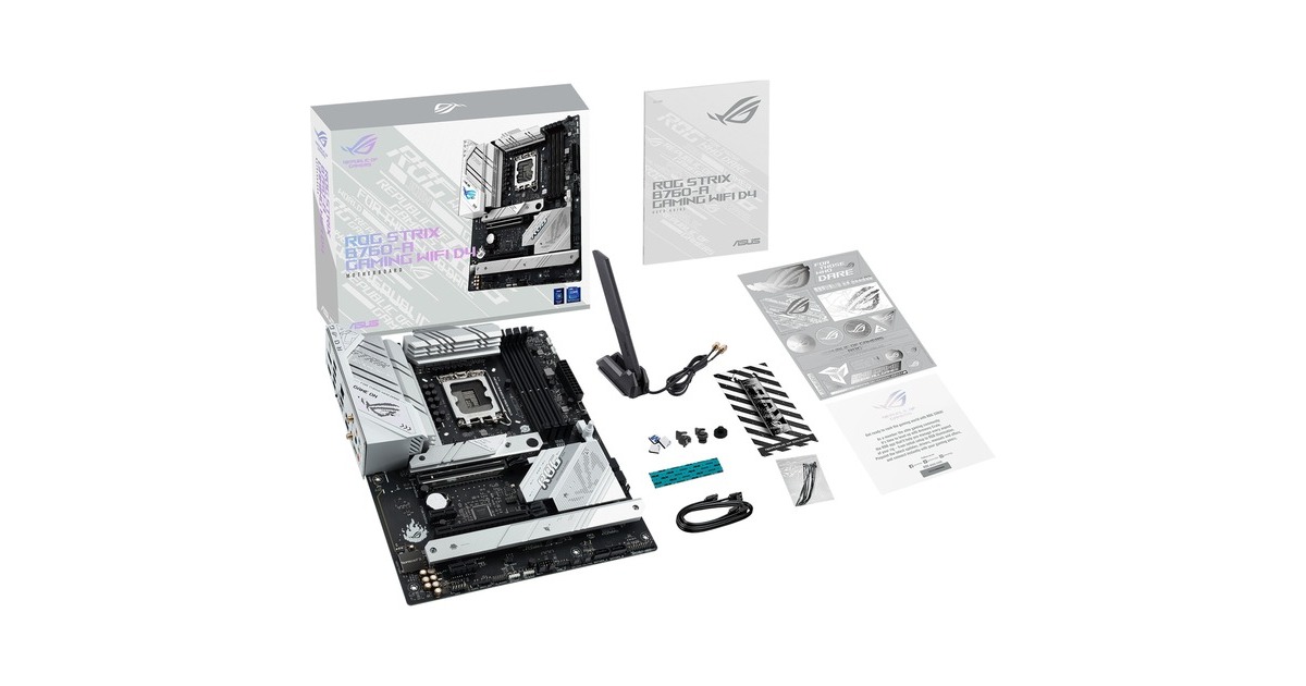 ASUS ROG STRIX B760-A GAMING WIFI D4, Mainboard(dunkelgrau/silber)
