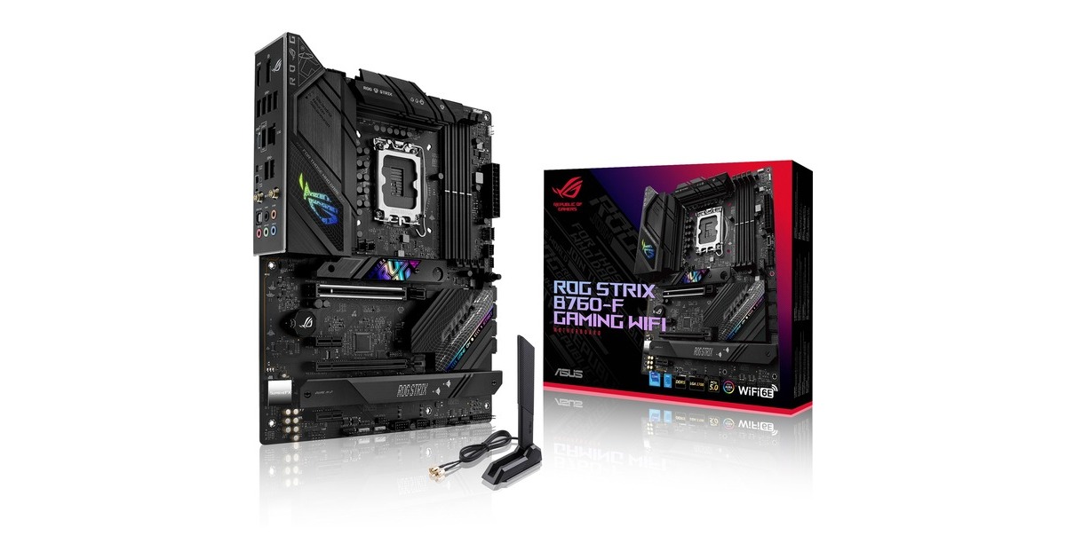 ASUS ROG STRIX B760-F GAMING WIFI, Mainboard(dunkelgrau, Outlet)