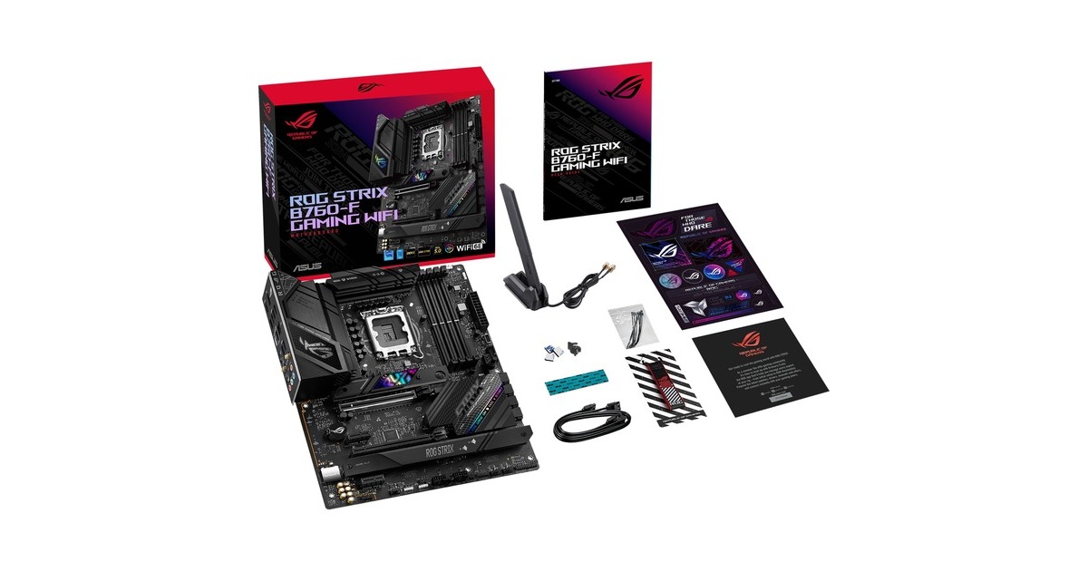 ASUS ROG STRIX B760-F GAMING WIFI, Mainboard(dunkelgrau, Outlet)