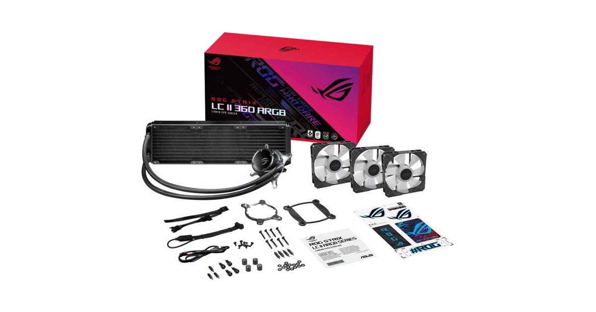 ASUS ROG STRIX LC II 360 ARGB 360mm, Wasserkühlung(schwarz/weiß)