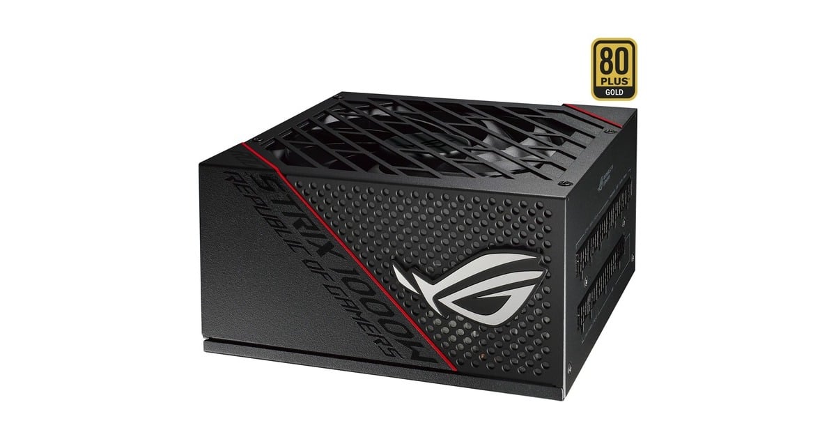 ASUS ROG-Strix-1000G 1000W, PC-Netzteil(schwarz, 6x PCIe, Kabel-Management, 1000 Watt, Outlet)