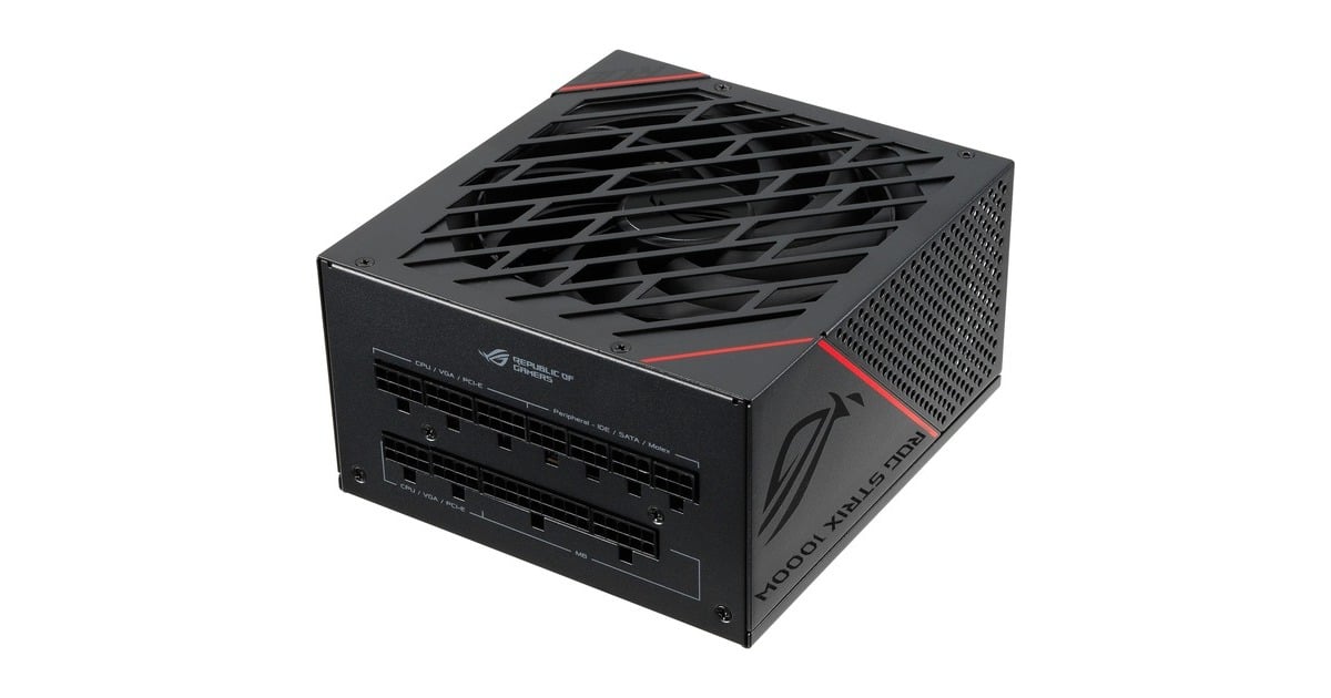 ASUS ROG-Strix-1000G 1000W, PC-Netzteil(schwarz, 6x PCIe, Kabel-Management, 1000 Watt, Outlet)