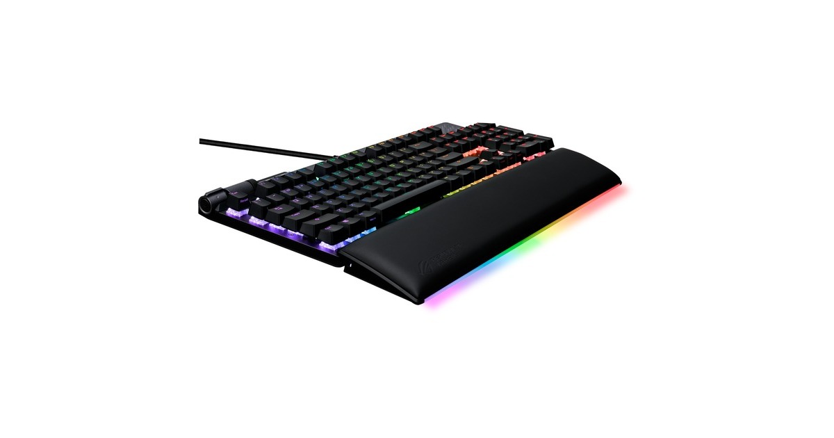 ASUS ROG Strix Flare II Animate, Gaming-Tastatur(schwarz, DE-Layout, ROG NX Red)