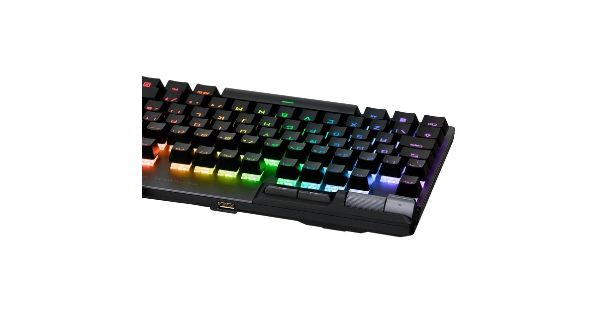 ASUS ROG Strix Flare II Animate, Gaming-Tastatur(schwarz, DE-Layout, ROG NX Red)