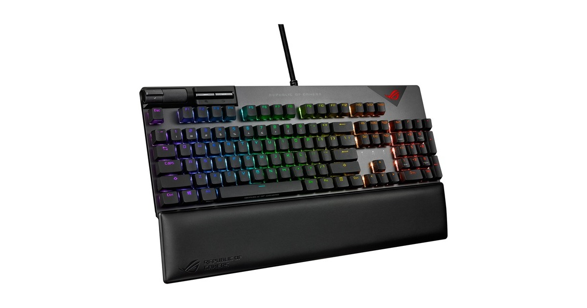 ASUS ROG Strix Flare II, Gaming-Tastatur(schwarz, DE-Layout, ROG NX Red) ASUS ROG Strix Flare II, Gaming-Tastatur(schwarz, DE-Layout, ROG NX Red)