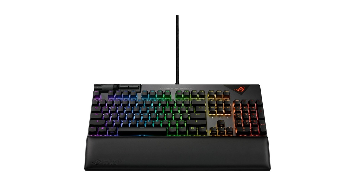 ASUS ROG Strix Flare II, Gaming-Tastatur(schwarz, DE-Layout, ROG NX Red)