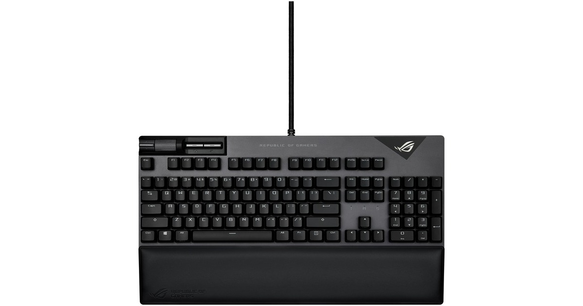 ASUS ROG Strix Flare II, Gaming-Tastatur(schwarz, DE-Layout, ROG NX Red)