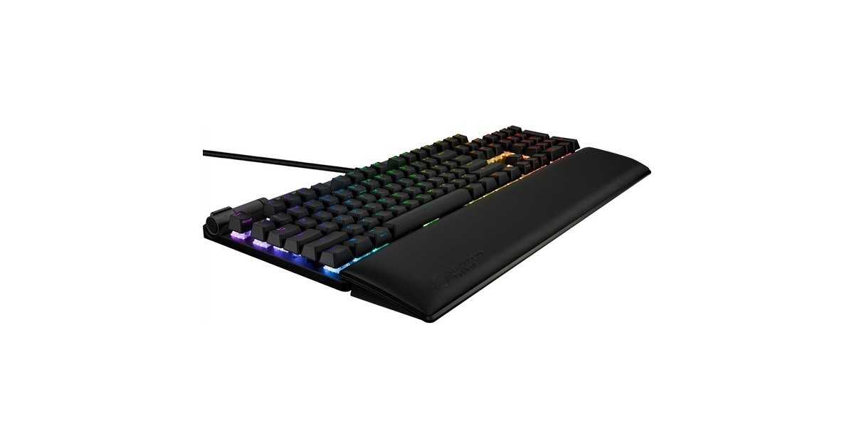 ASUS ROG Strix Flare II, Gaming-Tastatur(schwarz, DE-Layout, ROG NX Red)
