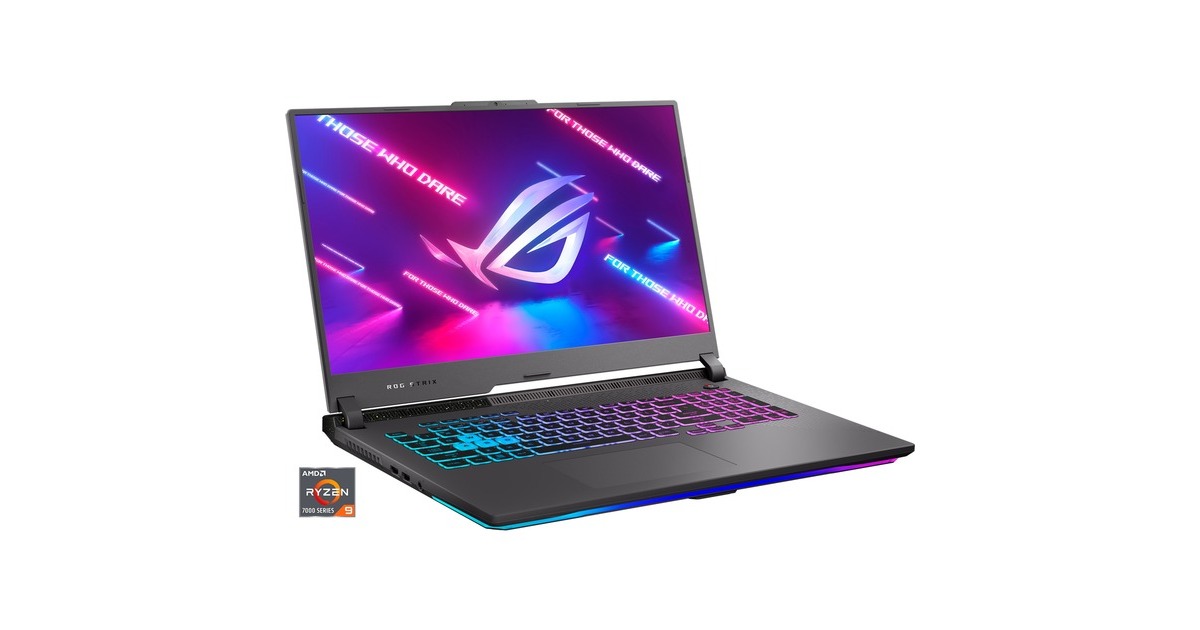 ASUS ROG Strix G17 (2023) (G713PI-LL044), Gaming-Notebook(grau, ohne Betriebssystem, 43.9 cm (17.3 Zoll) & 240 Hz Display, 1 TB SSD)