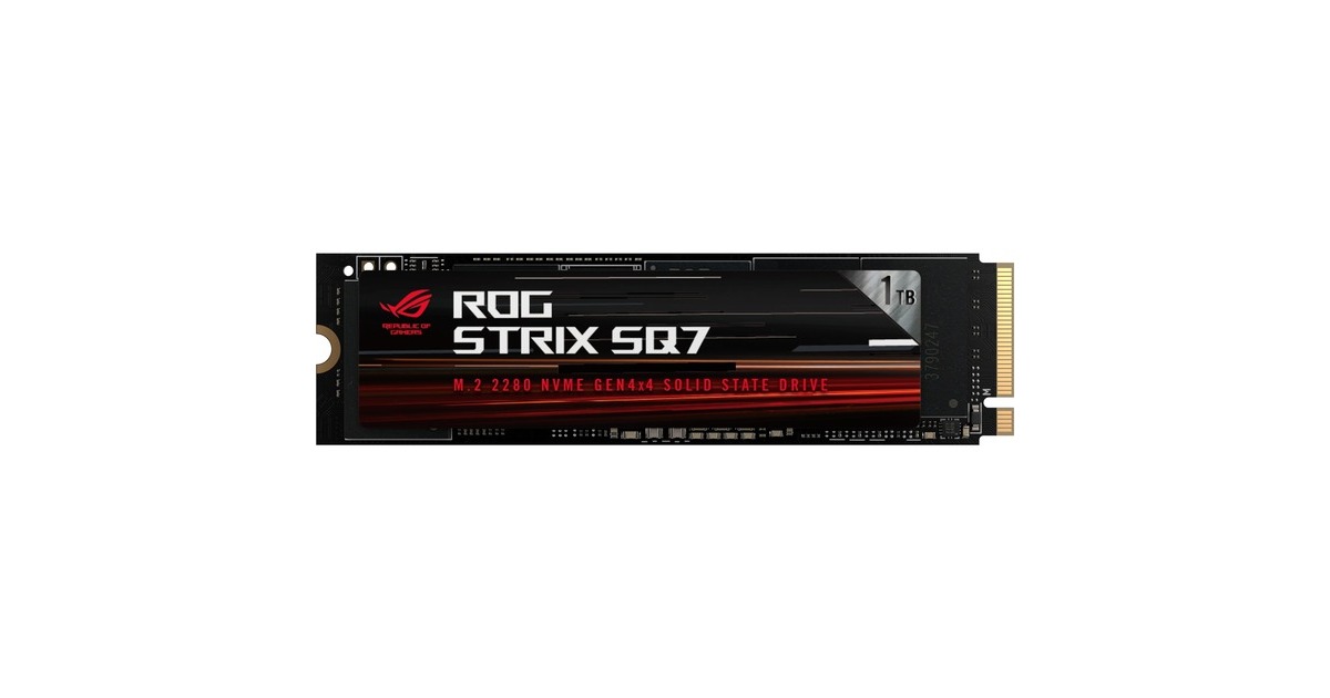ASUS ROG Strix SQ7 1 TB, SSD(schwarz, PCIe 4.0 x4, NVMe 1.4, M.2 2280) ASUS ROG Strix SQ7 1 TB, SSD(schwarz, PCIe 4.0 x4, NVMe 1.4, M.2 2280)