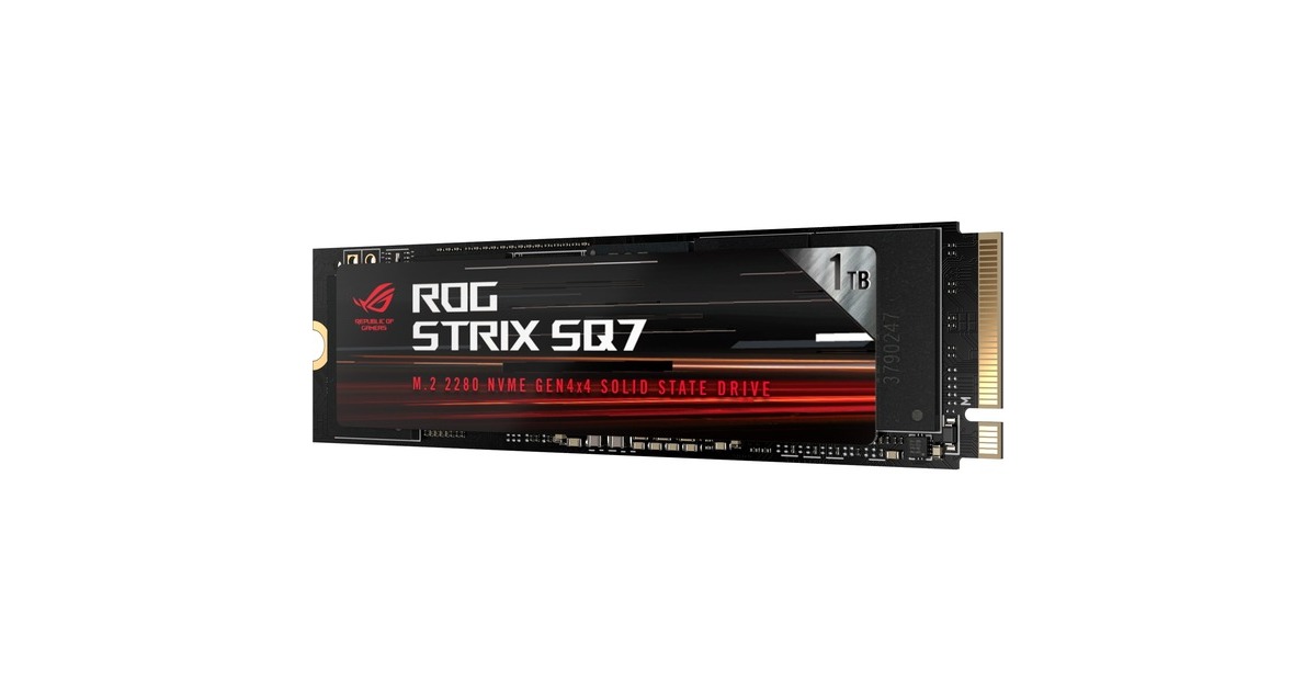 ASUS ROG Strix SQ7 1 TB, SSD(schwarz, PCIe 4.0 x4, NVMe 1.4, M.2 2280)