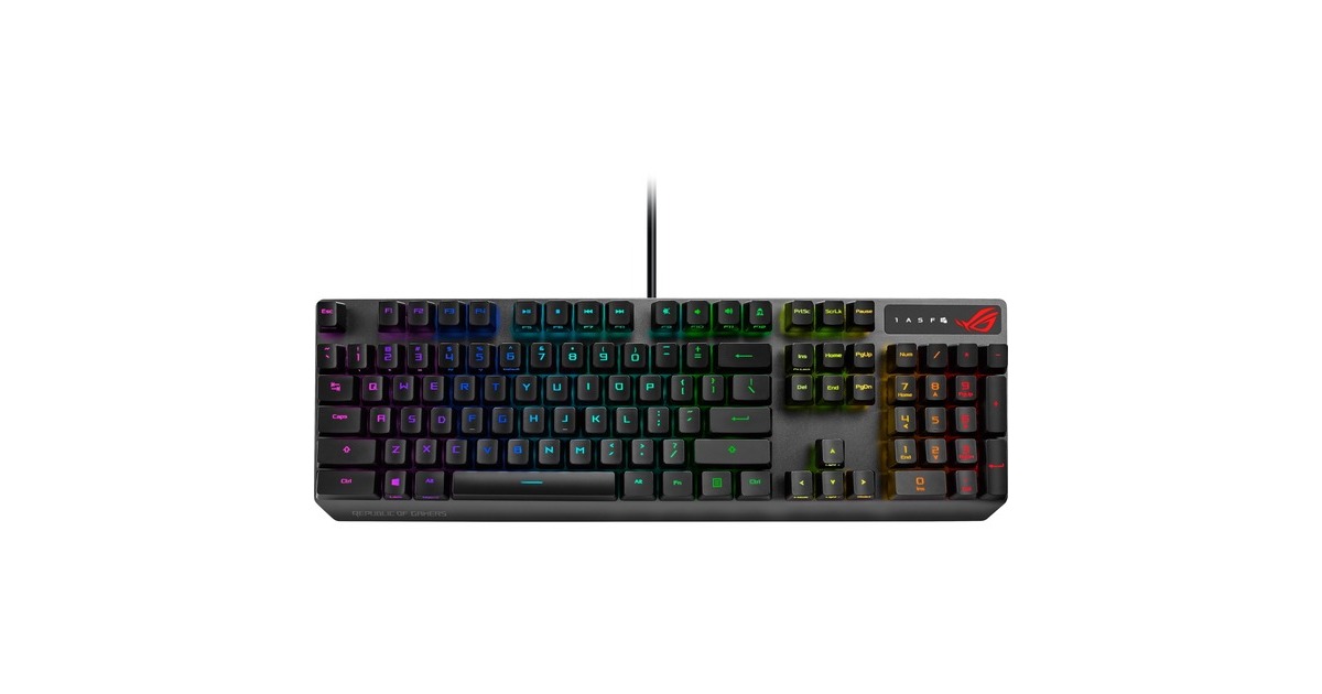 ASUS ROG Strix Scope RX, Gaming-Tastatur(schwarz, DE-Layout)