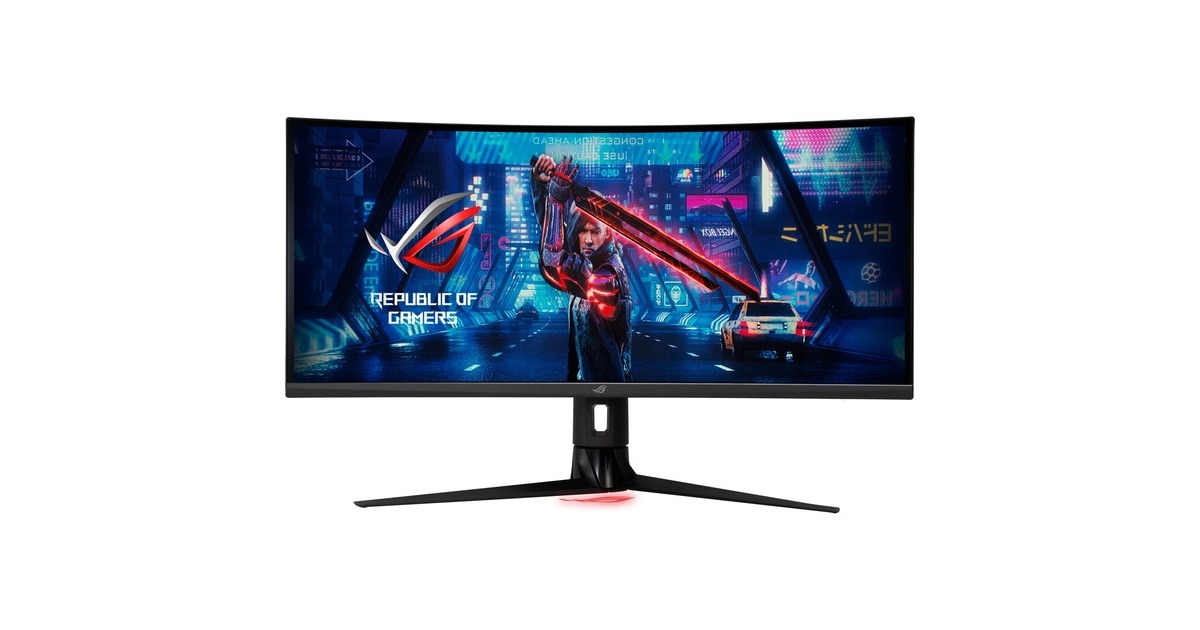 ASUS ROG Strix XG349C, Gaming-Monitor(87 cm (34 Zoll), schwarz, UWQHD, Fast IPS, HDR, USB-C, 180Hz Panel)