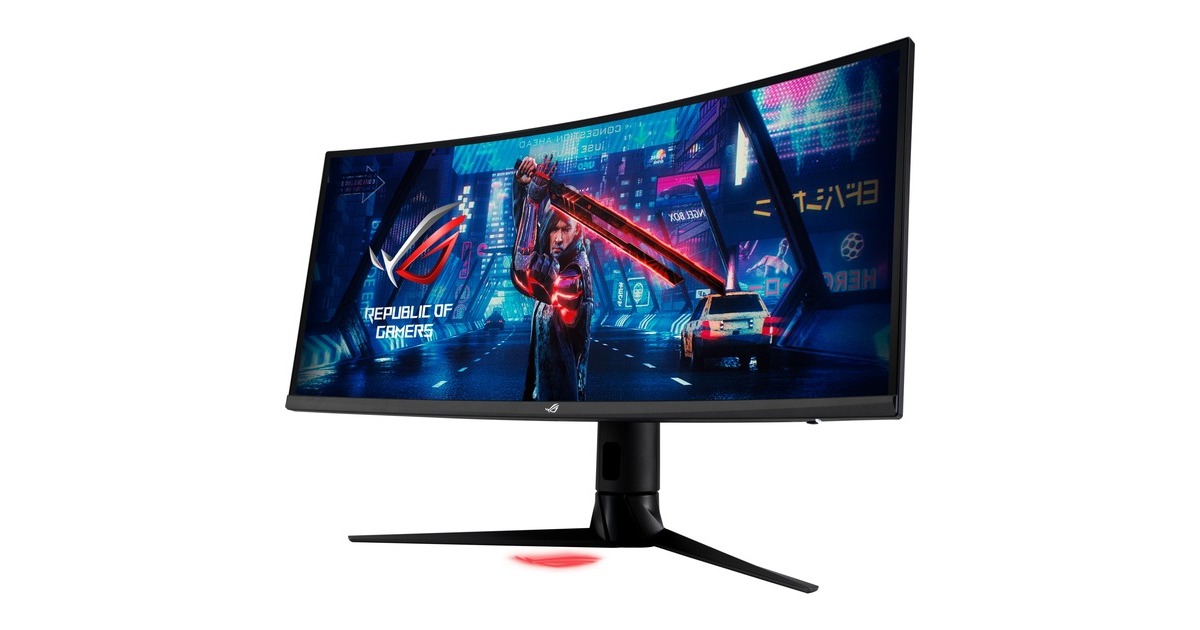 ASUS ROG Strix XG349C, Gaming-Monitor(87 cm (34 Zoll), schwarz, UWQHD, Fast IPS, HDR, USB-C, 180Hz Panel)