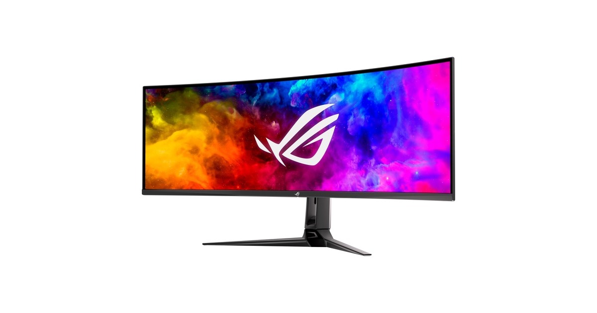 ASUS ROG Swift OLED PG49WCD, Gaming-Monitor(124 cm (49 Zoll), schwarz, DQHD, Curved, USB-C, 144Hz Panel)