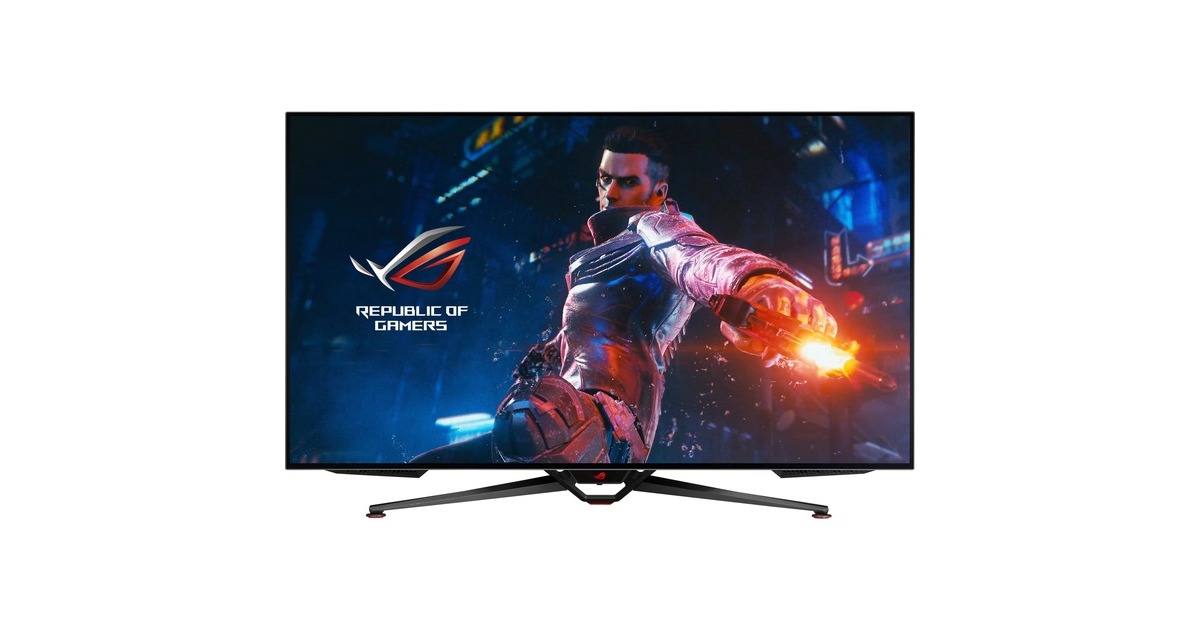 ASUS ROG Swift PG48UQ, OLED-Monitor(121 cm (48 Zoll), schwarz, UltraHD/4K, NVIDIA G-Sync, 138Hz Panel)