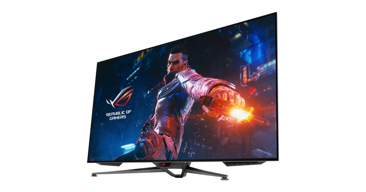 ASUS ROG Swift PG48UQ, OLED-Monitor(121 cm (48 Zoll), schwarz, UltraHD/4K, NVIDIA G-Sync, 138Hz Panel)
