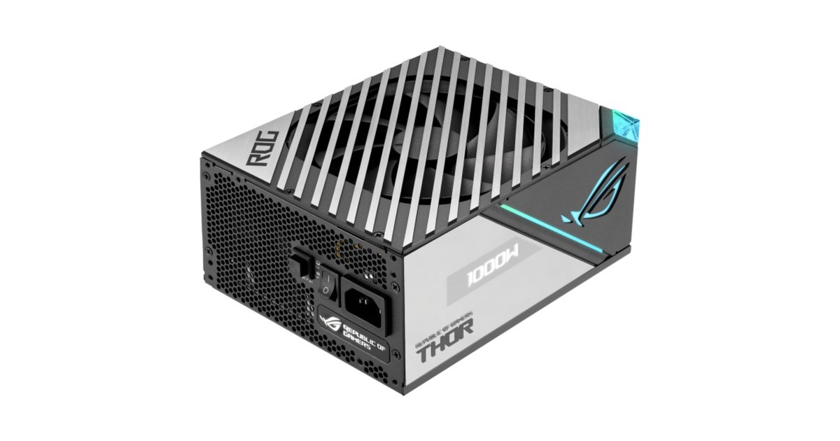 ASUS ROG-THOR-1000P2-GAMING 1000W, PC-Netzteil(schwarz, mit Aura-Sync und einem OLED-Display, 1000 Watt)