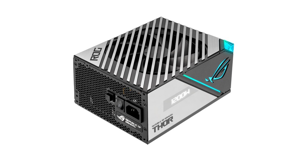 ASUS ROG THOR 1200P2 GAMING 1200W, PC-Netzteil(schwarz, mit Aura-Sync und einem OLED-Display, 1200 Watt)