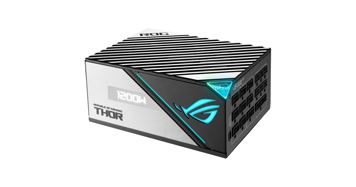 ASUS ROG THOR 1200P2 GAMING 1200W, PC-Netzteil(schwarz, mit Aura-Sync und einem OLED-Display, 1200 Watt)