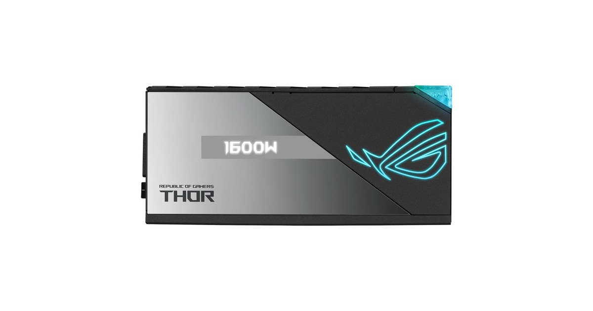 ASUS ROG THOR 1600W Titanium 1600W, PC-Netzteil(schwarz, mit Aura-Sync und einem OLED-Display, 1600 Watt)