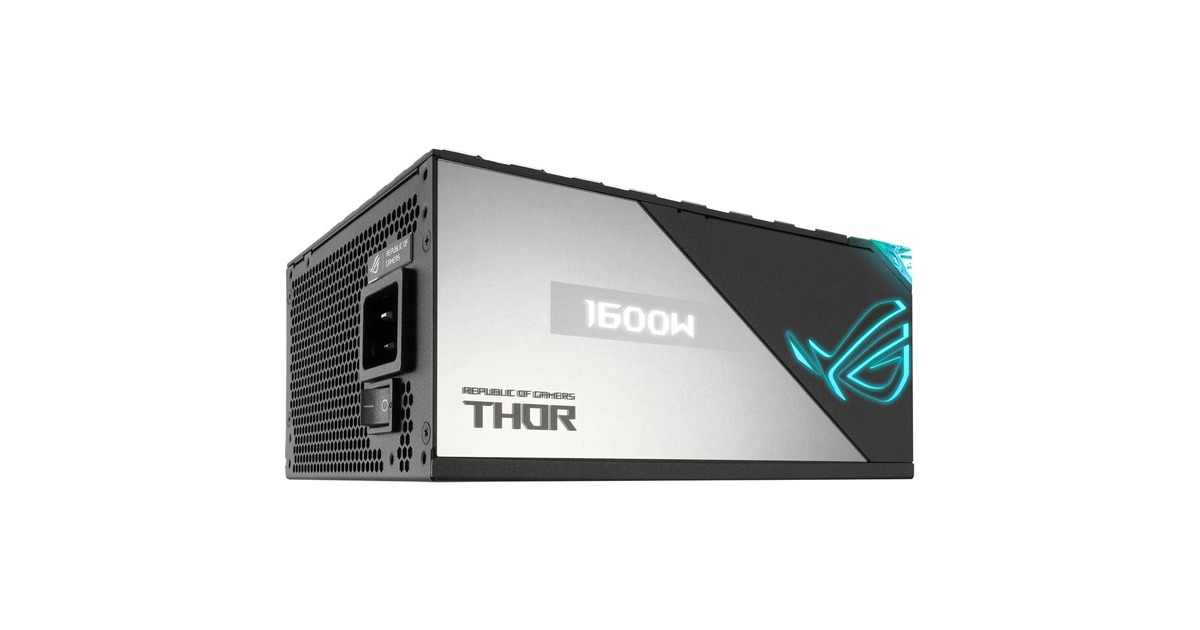 ASUS ROG THOR 1600W Titanium 1600W, PC-Netzteil(schwarz, mit Aura-Sync und einem OLED-Display, 1600 Watt)