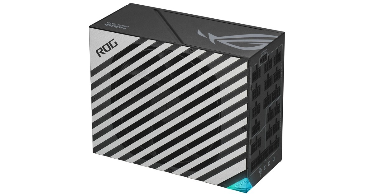 ASUS ROG THOR 1600W Titanium 1600W, PC-Netzteil(schwarz, mit Aura-Sync und einem OLED-Display, 1600 Watt)