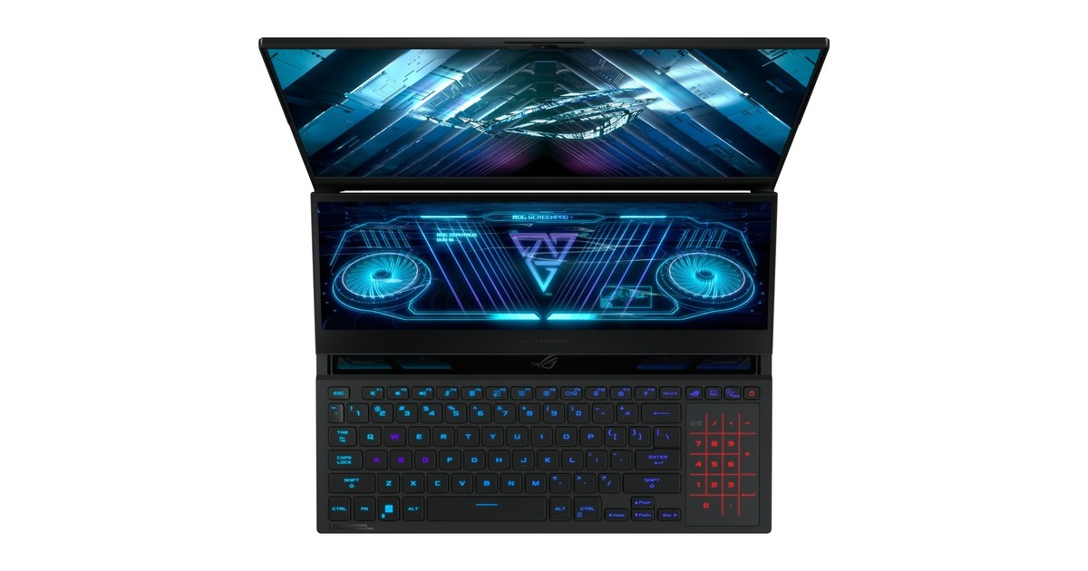 ASUS ROG Zephyrus Duo 16 (2022) (GX650RM-LO071W), Gaming-Notebook(schwarz, Windows 11 Home 64-Bit, 40.6 cm (16 Zoll) & 165 Hz Display, 1 TB SSD)