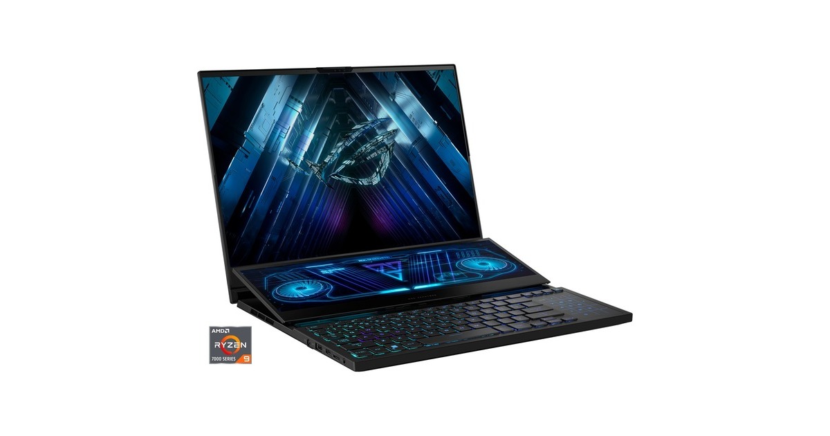 ASUS ROG Zephyrus Duo 16 (GX650PY-NM006W), Gaming-Notebook(schwarz, Windows 11 Home 64-Bit, 40.6 cm (16 Zoll) & 240 Hz Display, 2 TB SSD)