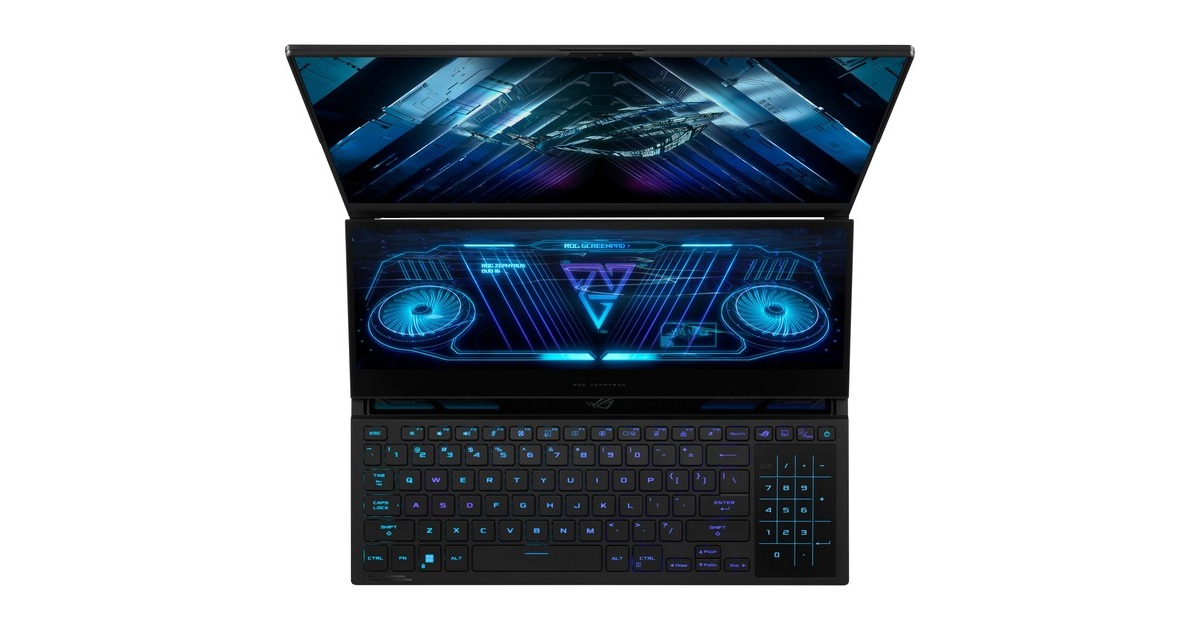 ASUS ROG Zephyrus Duo 16 (GX650PZ-NM030W), Gaming-Notebook(schwarz, Windows 11 Home 64-Bit, 40.6 cm (16 Zoll) & 240 Hz Display, 1 TB SSD)