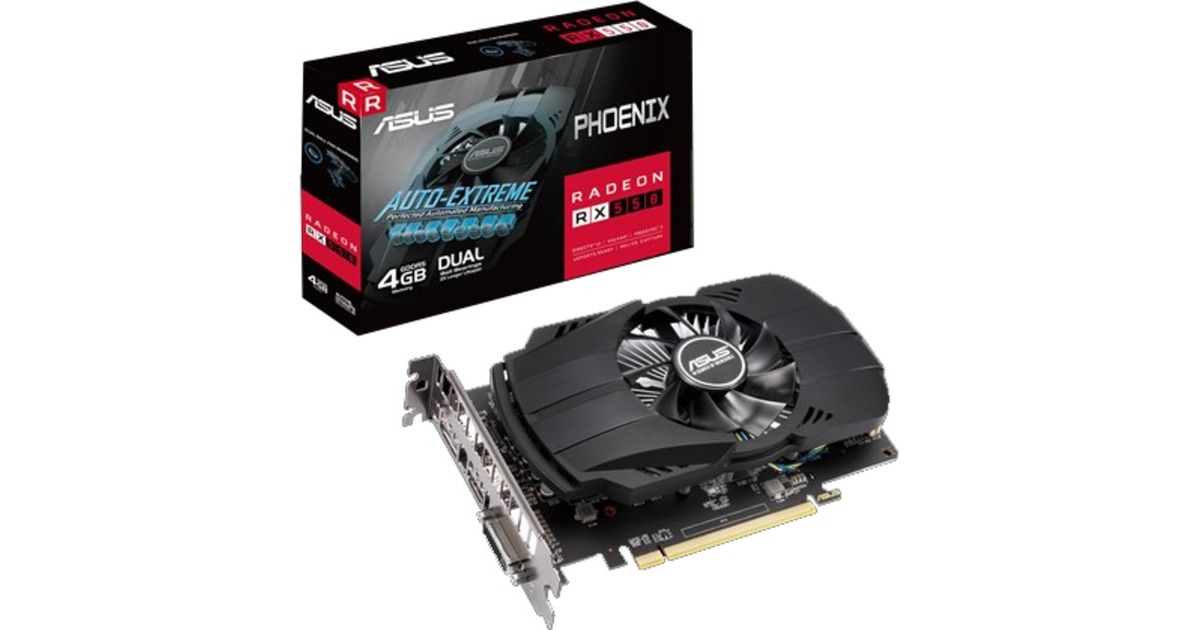 ASUS RX550 PH EVO, Grafikkarte(HDMI, DisplayPort, DVI-D)