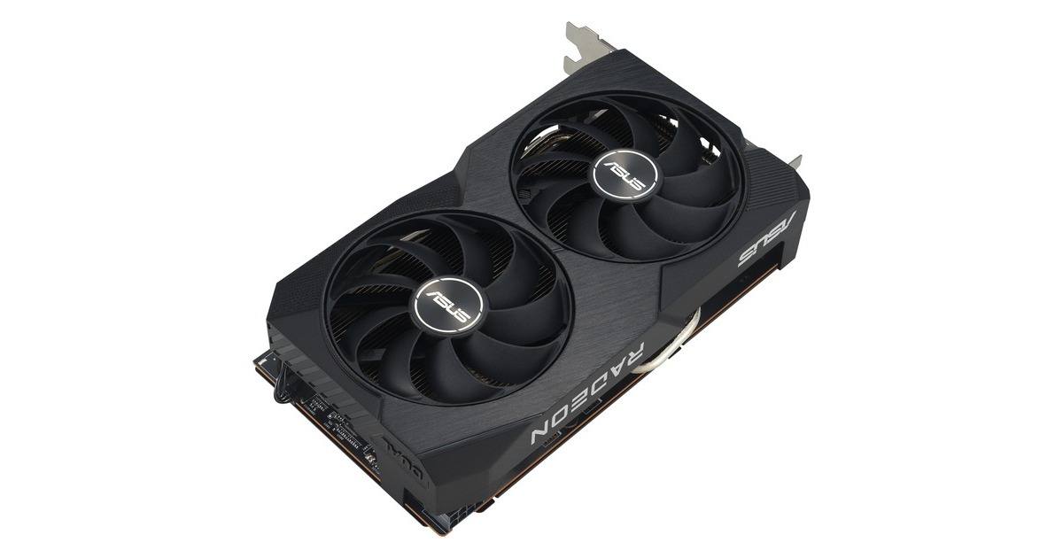 ASUS Radeon RX 7600 DUAL OC V2, Grafikkarte(RDNA 3, GDDR6, 3x DisplayPort, 1x HDMI 2.1)