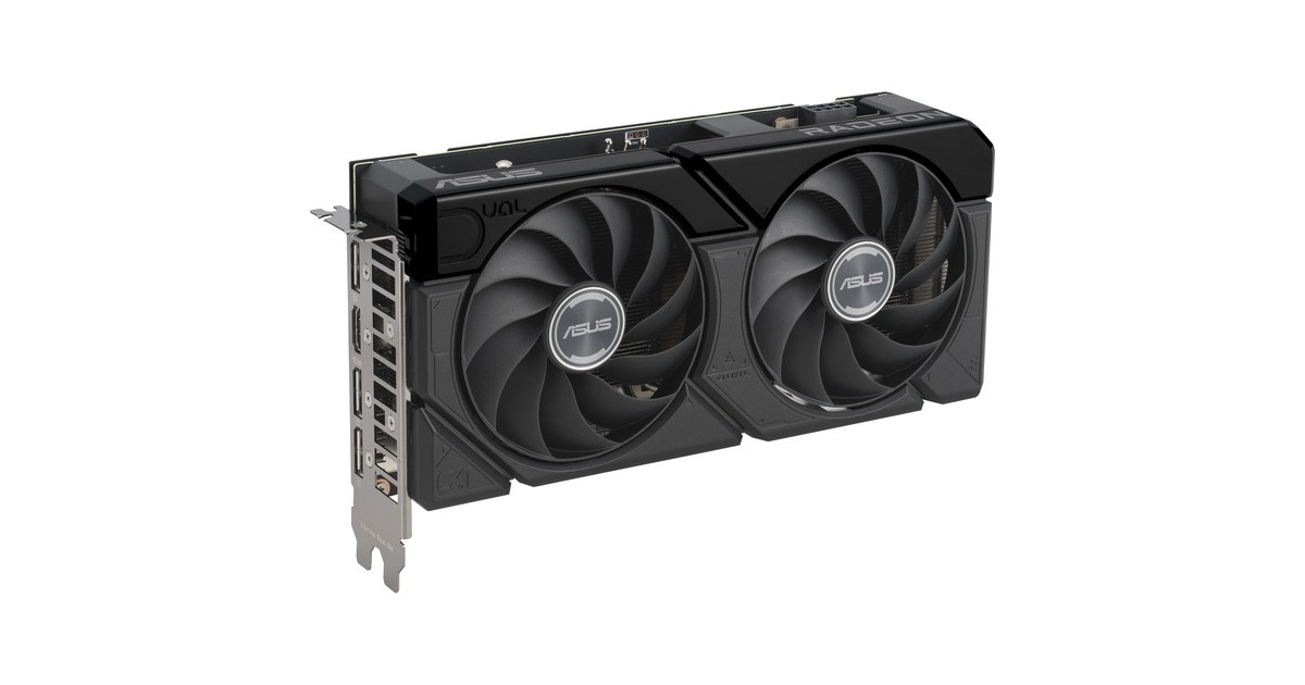 ASUS Radeon RX 7600 XT DUAL GAMING OC, Grafikkarte(RDNA 3, GDDR6, 2x DisplayPort, 2x HDMI 2.1)