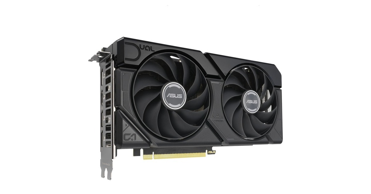 ASUS Radeon RX 7600 XT DUAL GAMING OC, Grafikkarte(RDNA 3, GDDR6, 2x DisplayPort, 2x HDMI 2.1)