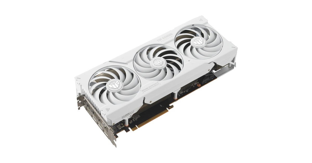 ASUS Radeon RX 7800 XT TUF GAMING OC WHITE, Grafikkarte(RDNA 3, GDDR6, 3x DisplayPort, 1x HDMI 2.1)