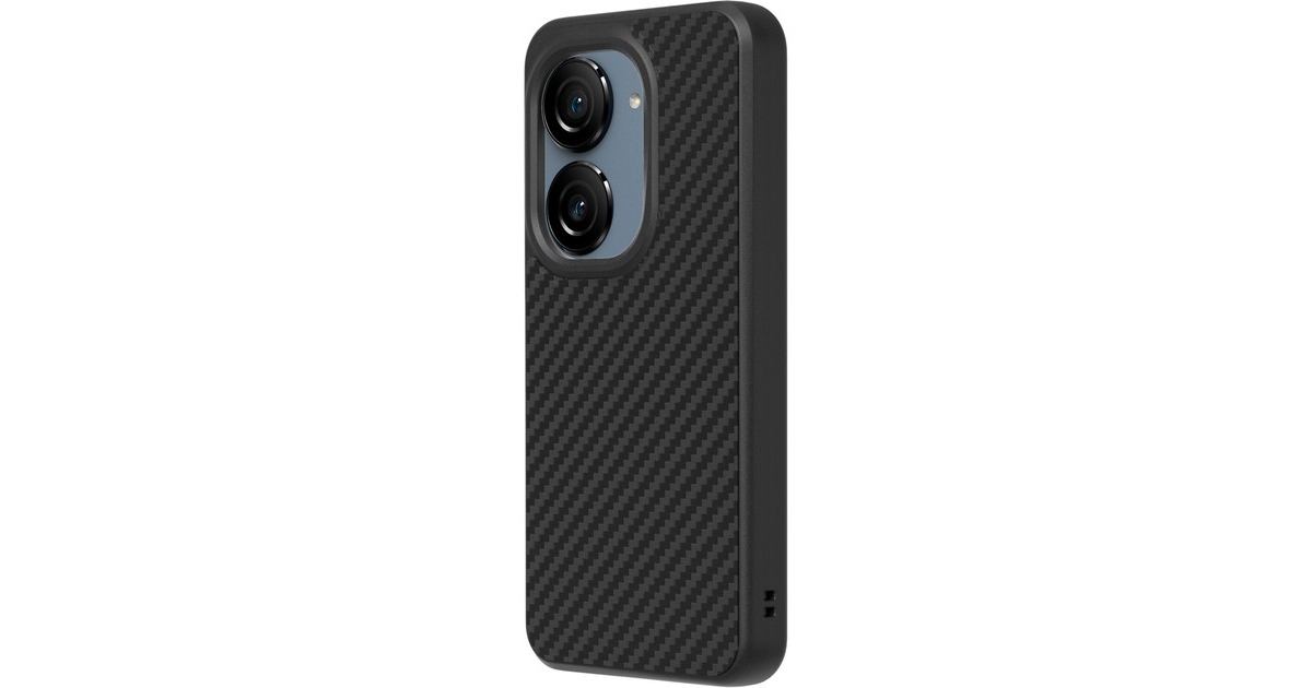 ASUS RhinoShield Zenfone 10 Case Carbon Fieber/black, Schutzhülle(schwarz/grau, Carbon Fiber-Design)