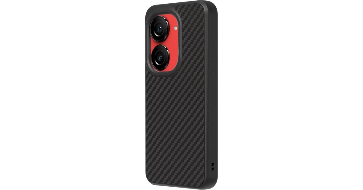 ASUS RhinoShield Zenfone 10 Case Carbon Fieber/black, Schutzhülle(schwarz/grau, Carbon Fiber-Design)