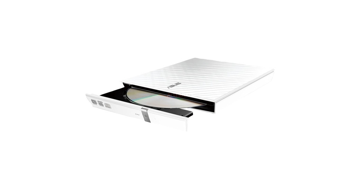 ASUS SDRW-08D2S-U Lite, externer DVD-Brenner(weiß (glänzend), USB 2.0, M-DISC, Retail)