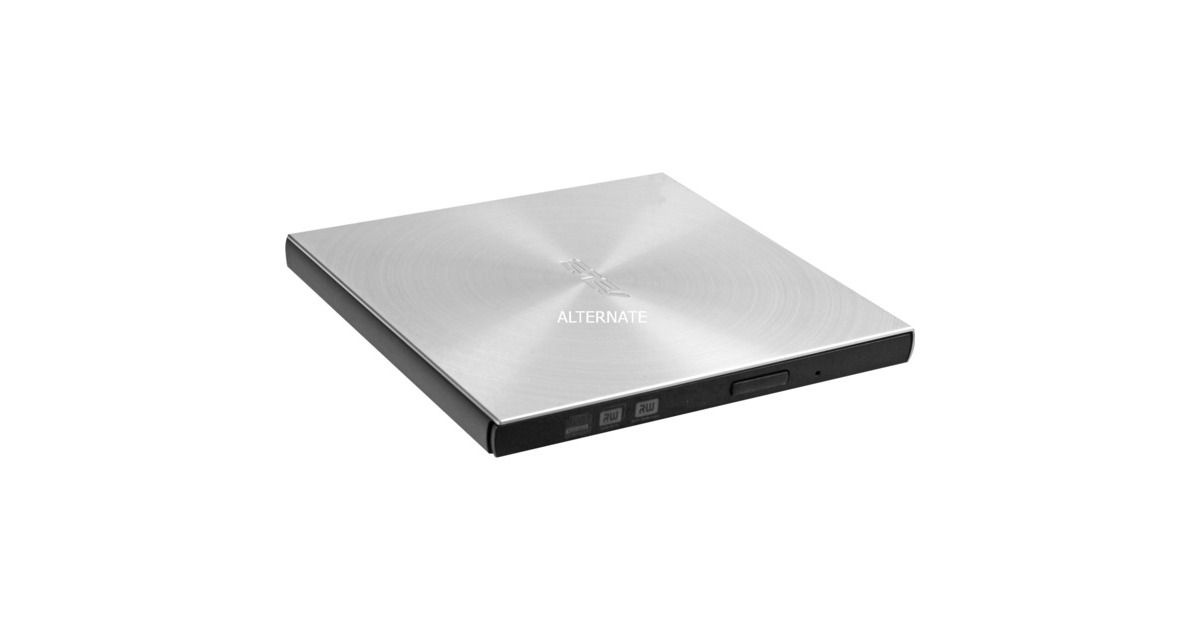 ASUS SDRW-08U5S-U, externer DVD-Brenner(silber, USB 2.0, M-DISC)