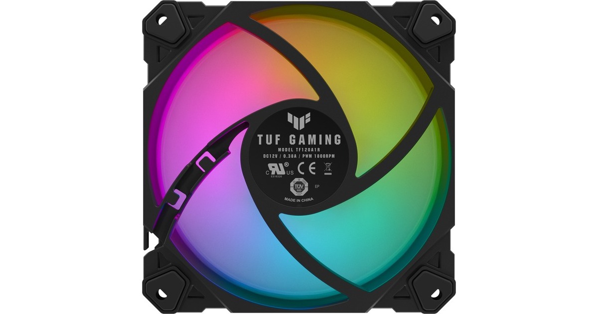 ASUS TUF GAMING TF120 ARGB, Gehäuselüfter(schwarz/transparent)