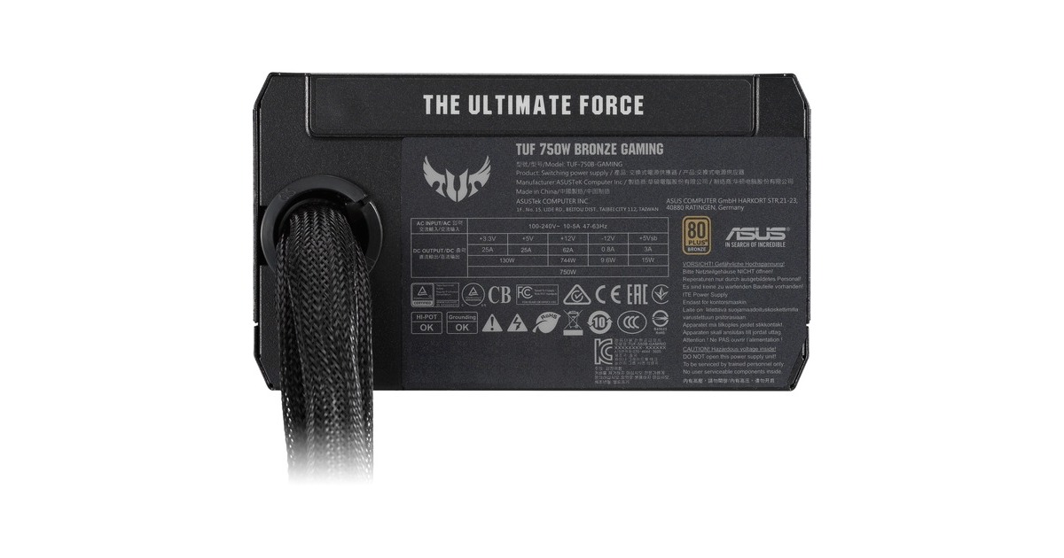 ASUS TUF-Gaming-750B 750W, PC-Netzteil(schwarz, 4x PCIe, 750 Watt)