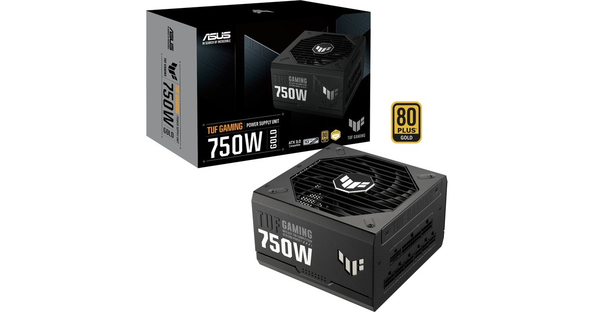 ASUS TUF Gaming 750W Gold, PC-Netzteil(schwarz, 4x PCIe, Kabel-Management, 750 Watt)