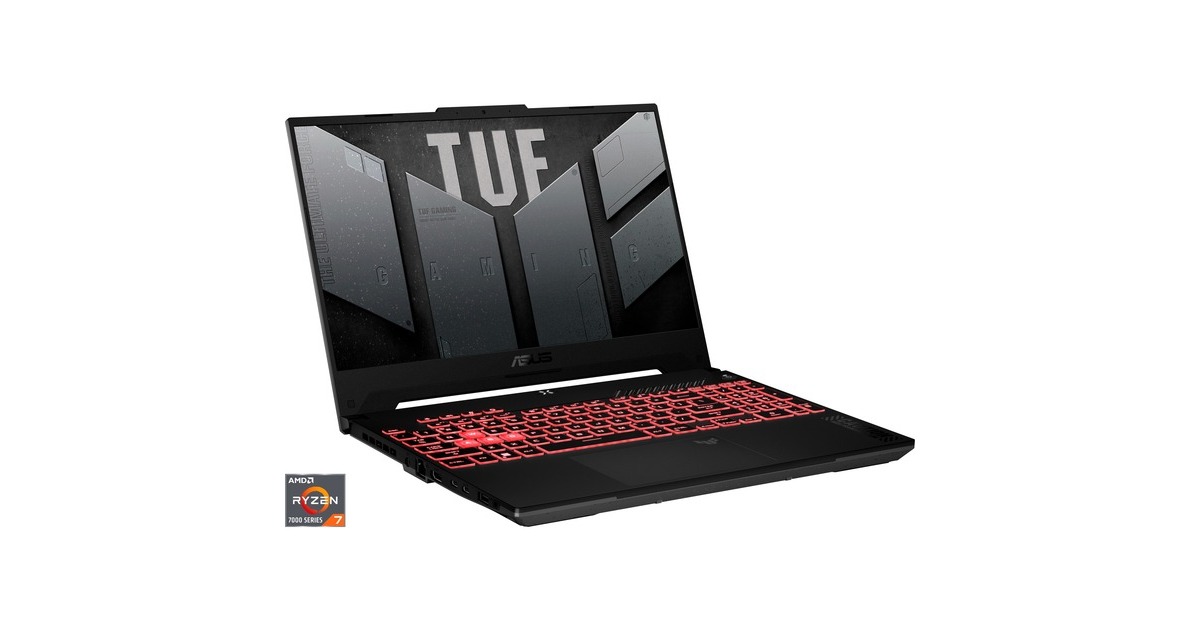 ASUS TUF Gaming A15 (FA507NU-LP091W), Gaming-Notebook(grau, Windows 11 Home 64-Bit, 39.6 cm (15.6 Zoll) & 144 Hz Display, 512 GB SSD)