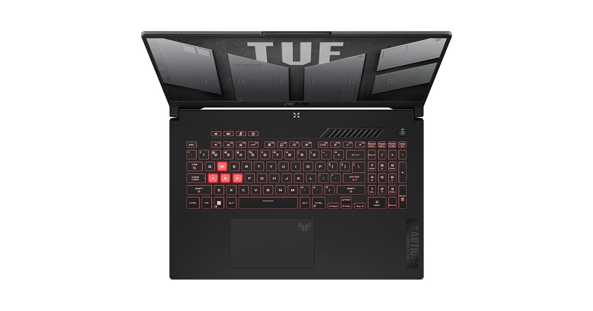 ASUS TUF Gaming A17 (FA707NU-HX019W), Gaming-Notebook(grau, Windows 11 Home 64-Bit, 43.9 cm (17.3 Zoll) & 144 Hz Display, 512 GB SSD)