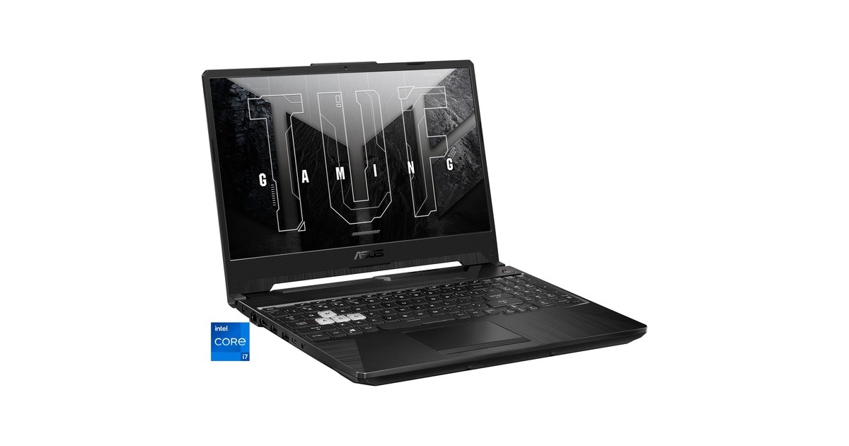 ASUS TUF Gaming F15 (FX506HF-HN014), Gaming-Notebook(schwarz, ohne Betriebssystem, 39.6 cm (15.6 Zoll) & 144 Hz Display, 512 GB SSD)