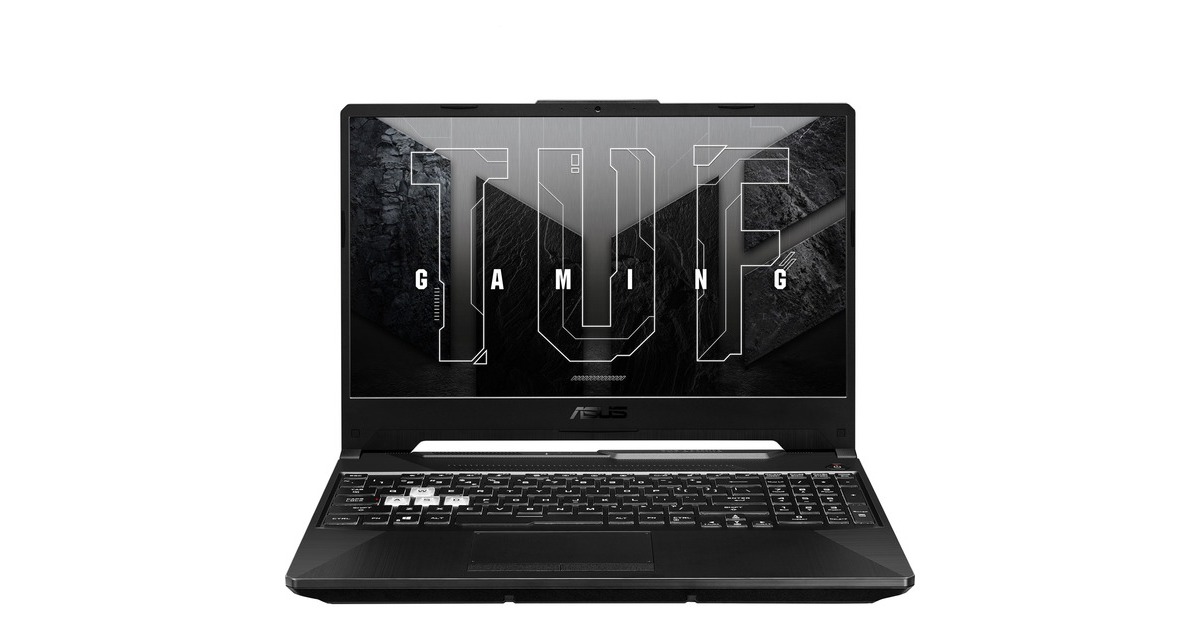 ASUS TUF Gaming F15 (FX506HF-HN014), Gaming-Notebook(schwarz, ohne Betriebssystem, 39.6 cm (15.6 Zoll) & 144 Hz Display, 512 GB SSD)