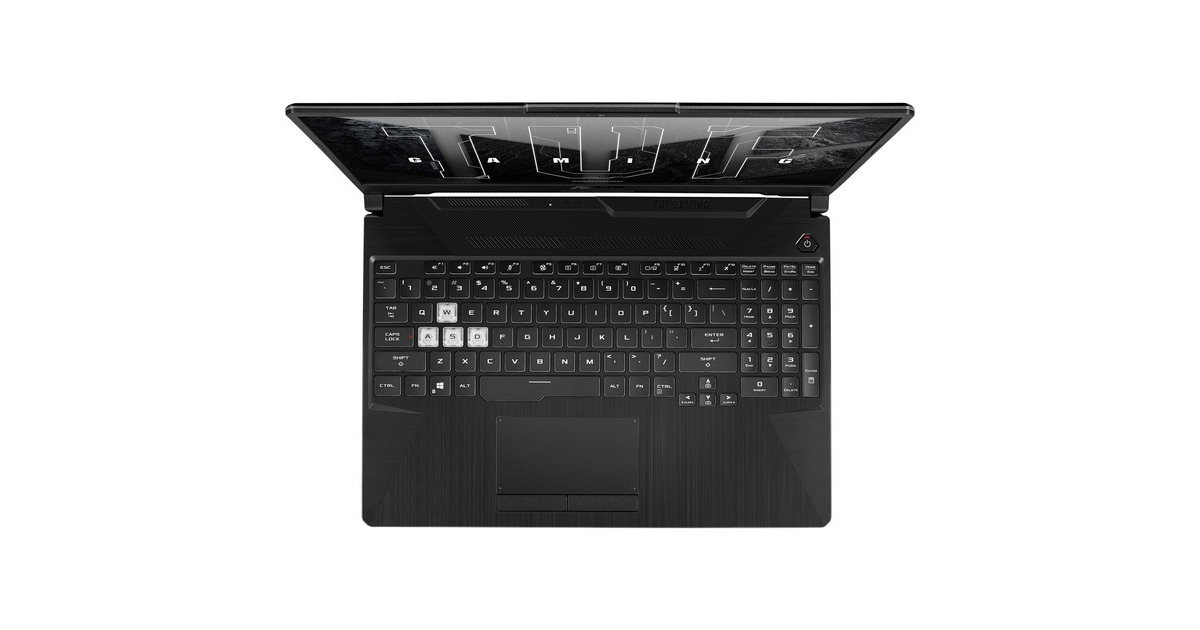 ASUS TUF Gaming F15 (FX506HF-HN014), Gaming-Notebook(schwarz, ohne Betriebssystem, 39.6 cm (15.6 Zoll) & 144 Hz Display, 512 GB SSD)