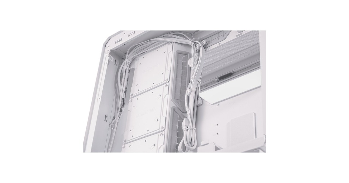 ASUS TUF Gaming GT502 White Edition, Tower-Gehäuse(weiß, Tempered Glass)