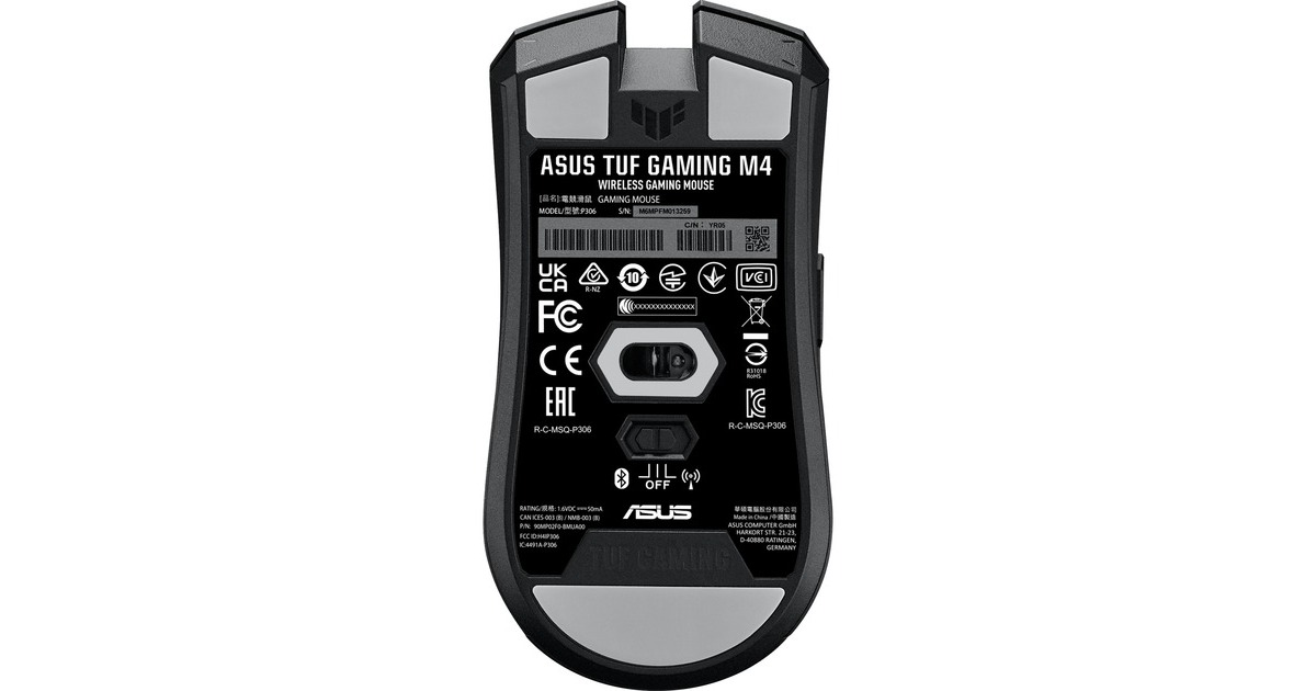ASUS TUF Gaming M4 Wireless, Gaming-Maus(schwarz)