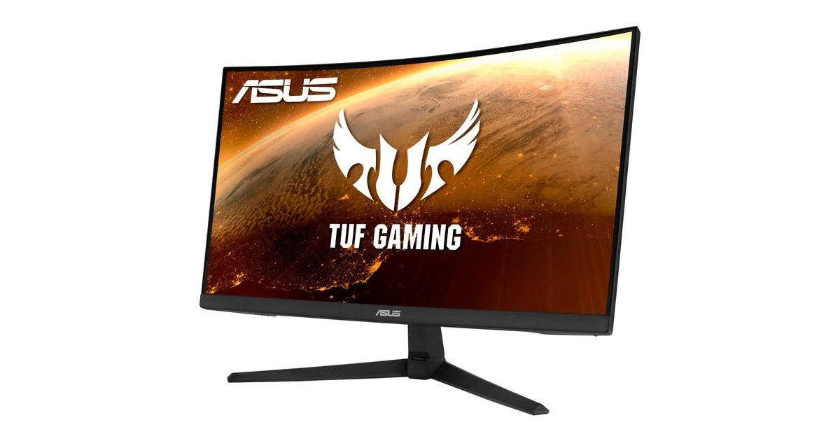 ASUS TUF Gaming VG24VQ1B, Gaming-Monitor(60.5 cm (23.8 Zoll), schwarz, FullHD, VA, HDMI, DisplayPort, AMD Free-Sync, Adaptive Sync, Curved, 165Hz Panel)